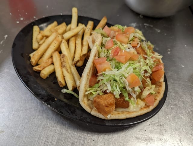 Irish Chicken Pita.