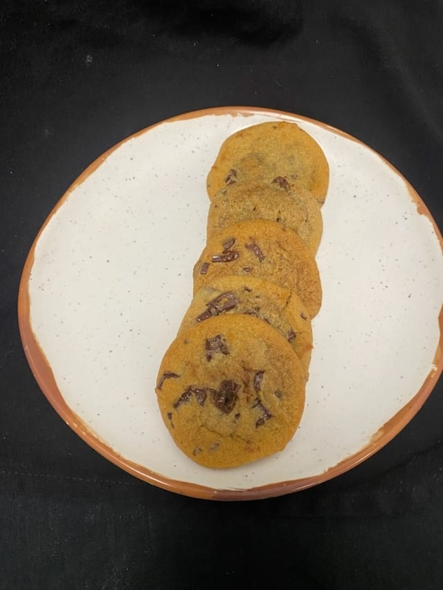Warm Chocolate Chip Cookies.