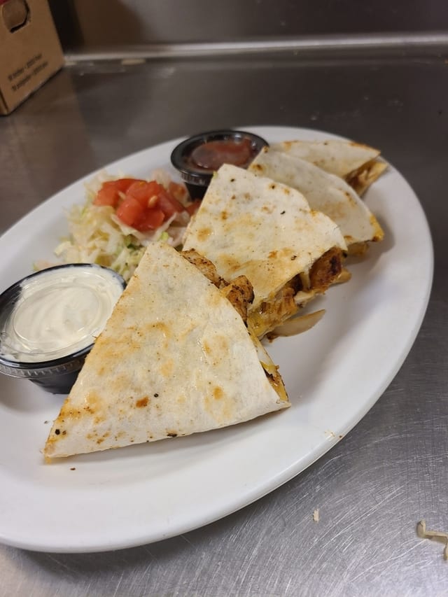Chicken Quesadilla.